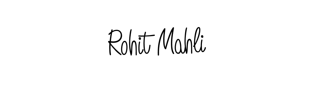 You should practise on your own different ways (Angelique-Rose-font-FFP) to write your name (Rohit Mahli) in signature. don't let someone else do it for you. Rohit Mahli signature style 5 images and pictures png