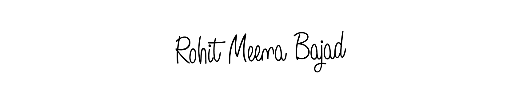 You can use this online signature creator to create a handwritten signature for the name Rohit Meena Bajad. This is the best online autograph maker. Rohit Meena Bajad signature style 5 images and pictures png