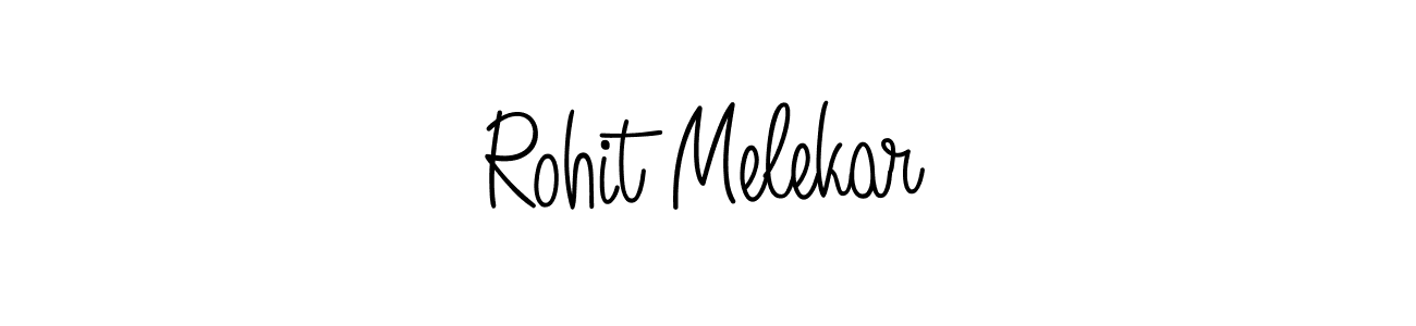 The best way (Angelique-Rose-font-FFP) to make a short signature is to pick only two or three words in your name. The name Rohit Melekar include a total of six letters. For converting this name. Rohit Melekar signature style 5 images and pictures png