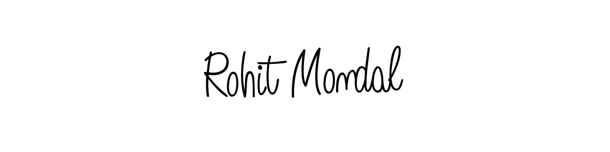 How to make Rohit Mondal name signature. Use Angelique-Rose-font-FFP style for creating short signs online. This is the latest handwritten sign. Rohit Mondal signature style 5 images and pictures png