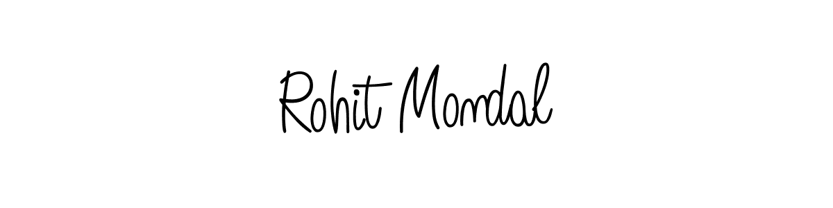 How to make Rohit Mondal name signature. Use Angelique-Rose-font-FFP style for creating short signs online. This is the latest handwritten sign. Rohit Mondal signature style 5 images and pictures png