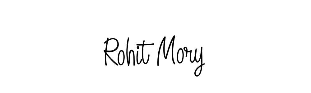 The best way (Angelique-Rose-font-FFP) to make a short signature is to pick only two or three words in your name. The name Rohit Mory include a total of six letters. For converting this name. Rohit Mory signature style 5 images and pictures png