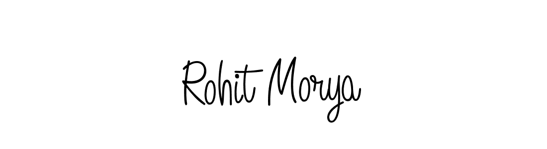 Design your own signature with our free online signature maker. With this signature software, you can create a handwritten (Angelique-Rose-font-FFP) signature for name Rohit Morya. Rohit Morya signature style 5 images and pictures png