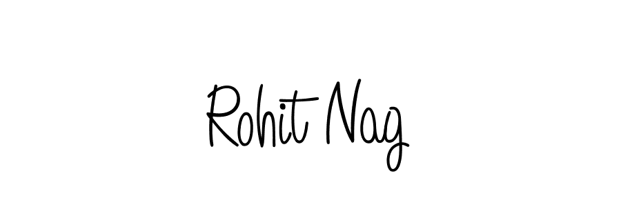 The best way (Angelique-Rose-font-FFP) to make a short signature is to pick only two or three words in your name. The name Rohit Nag include a total of six letters. For converting this name. Rohit Nag signature style 5 images and pictures png