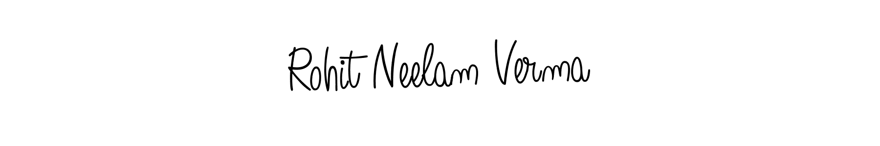 Make a beautiful signature design for name Rohit Neelam Verma. Use this online signature maker to create a handwritten signature for free. Rohit Neelam Verma signature style 5 images and pictures png
