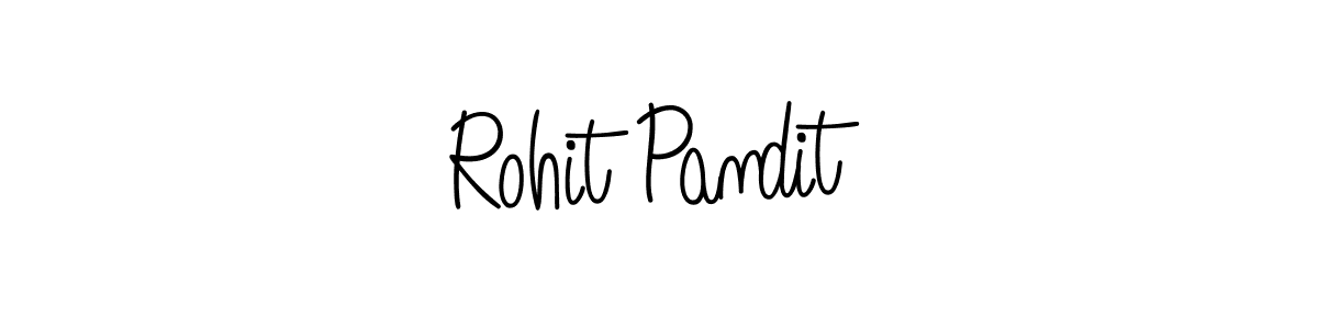 How to make Rohit Pandit name signature. Use Angelique-Rose-font-FFP style for creating short signs online. This is the latest handwritten sign. Rohit Pandit signature style 5 images and pictures png