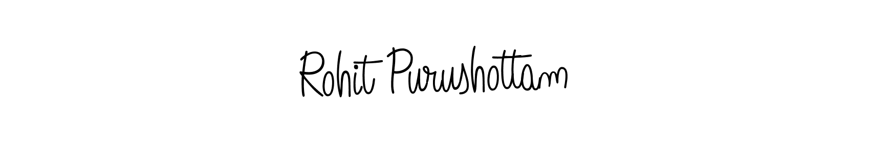 The best way (Angelique-Rose-font-FFP) to make a short signature is to pick only two or three words in your name. The name Rohit Purushottam include a total of six letters. For converting this name. Rohit Purushottam signature style 5 images and pictures png