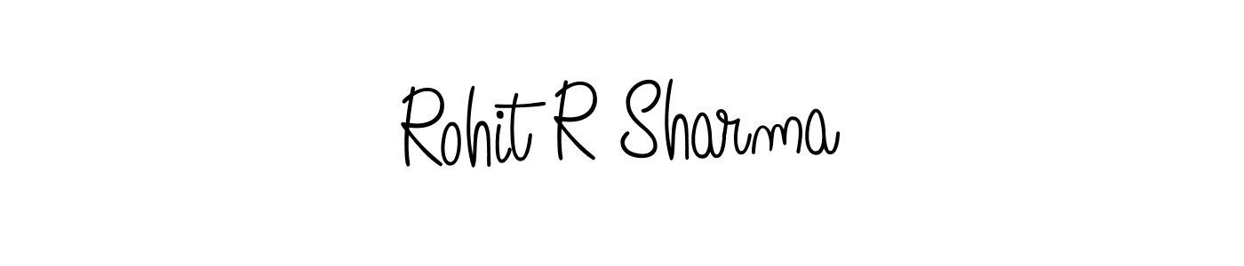 Use a signature maker to create a handwritten signature online. With this signature software, you can design (Angelique-Rose-font-FFP) your own signature for name Rohit R Sharma. Rohit R Sharma signature style 5 images and pictures png