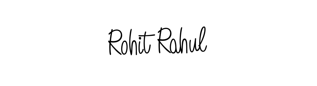 How to make Rohit Rahul name signature. Use Angelique-Rose-font-FFP style for creating short signs online. This is the latest handwritten sign. Rohit Rahul signature style 5 images and pictures png