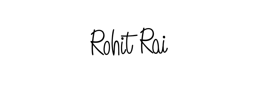 You should practise on your own different ways (Angelique-Rose-font-FFP) to write your name (Rohit Rai) in signature. don't let someone else do it for you. Rohit Rai signature style 5 images and pictures png