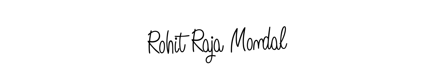 Use a signature maker to create a handwritten signature online. With this signature software, you can design (Angelique-Rose-font-FFP) your own signature for name Rohit Raja Mondal. Rohit Raja Mondal signature style 5 images and pictures png