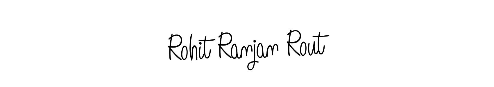 Rohit Ranjan Rout stylish signature style. Best Handwritten Sign (Angelique-Rose-font-FFP) for my name. Handwritten Signature Collection Ideas for my name Rohit Ranjan Rout. Rohit Ranjan Rout signature style 5 images and pictures png