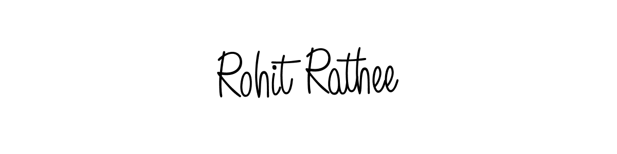 How to make Rohit Rathee name signature. Use Angelique-Rose-font-FFP style for creating short signs online. This is the latest handwritten sign. Rohit Rathee signature style 5 images and pictures png