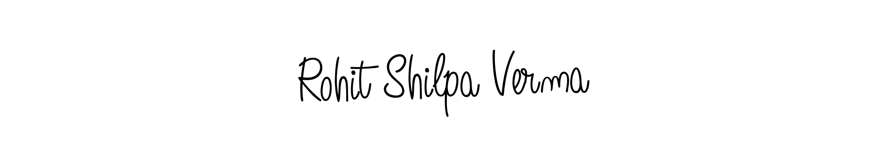 Make a beautiful signature design for name Rohit Shilpa Verma. With this signature (Angelique-Rose-font-FFP) style, you can create a handwritten signature for free. Rohit Shilpa Verma signature style 5 images and pictures png