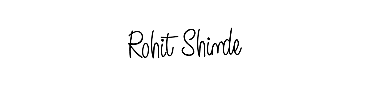 The best way (Angelique-Rose-font-FFP) to make a short signature is to pick only two or three words in your name. The name Rohit Shinde include a total of six letters. For converting this name. Rohit Shinde signature style 5 images and pictures png