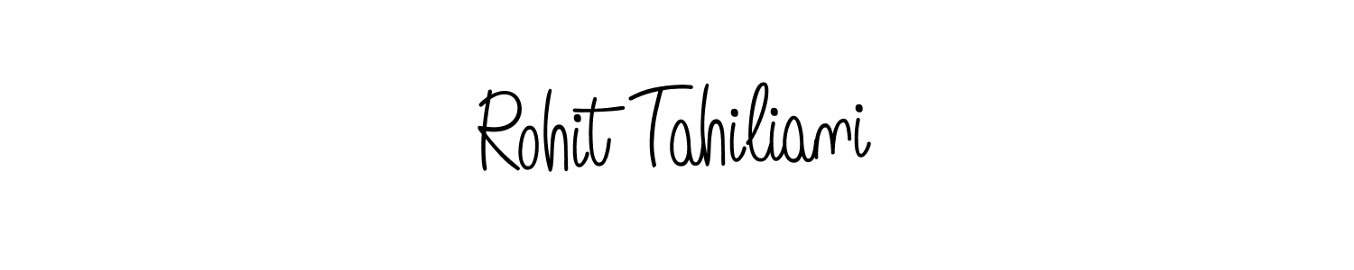 Make a beautiful signature design for name Rohit Tahiliani. With this signature (Angelique-Rose-font-FFP) style, you can create a handwritten signature for free. Rohit Tahiliani signature style 5 images and pictures png