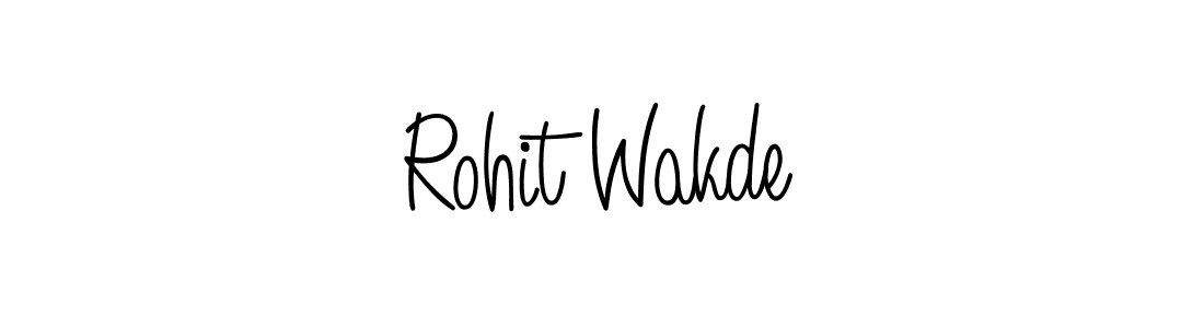 Make a beautiful signature design for name Rohit Wakde. With this signature (Angelique-Rose-font-FFP) style, you can create a handwritten signature for free. Rohit Wakde signature style 5 images and pictures png