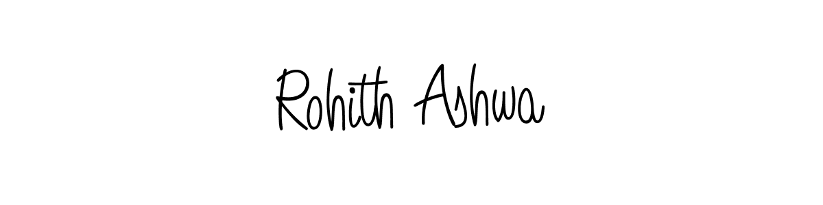 Use a signature maker to create a handwritten signature online. With this signature software, you can design (Angelique-Rose-font-FFP) your own signature for name Rohith Ashwa. Rohith Ashwa signature style 5 images and pictures png
