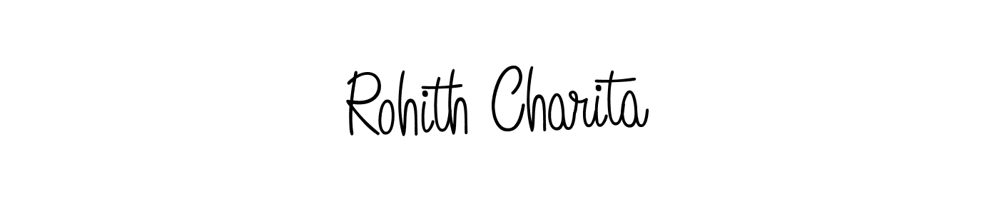 Design your own signature with our free online signature maker. With this signature software, you can create a handwritten (Angelique-Rose-font-FFP) signature for name Rohith Charita. Rohith Charita signature style 5 images and pictures png