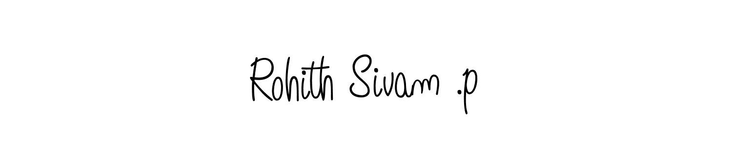 You can use this online signature creator to create a handwritten signature for the name Rohith Sivam .p. This is the best online autograph maker. Rohith Sivam .p signature style 5 images and pictures png