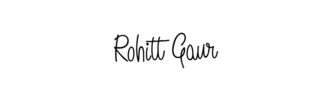 The best way (Angelique-Rose-font-FFP) to make a short signature is to pick only two or three words in your name. The name Rohitt Gaur include a total of six letters. For converting this name. Rohitt Gaur signature style 5 images and pictures png