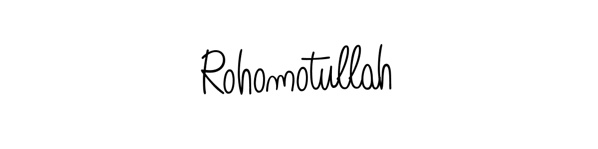 How to make Rohomotullah signature? Angelique-Rose-font-FFP is a professional autograph style. Create handwritten signature for Rohomotullah name. Rohomotullah signature style 5 images and pictures png