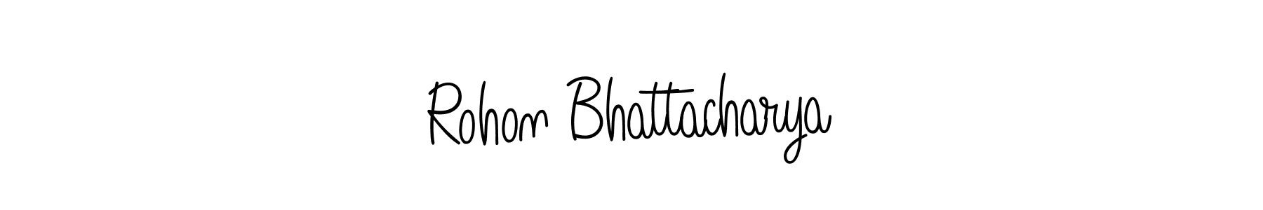 How to make Rohon Bhattacharya name signature. Use Angelique-Rose-font-FFP style for creating short signs online. This is the latest handwritten sign. Rohon Bhattacharya signature style 5 images and pictures png