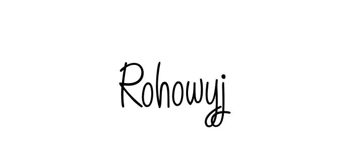 Best and Professional Signature Style for Rohowyj. Angelique-Rose-font-FFP Best Signature Style Collection. Rohowyj signature style 5 images and pictures png