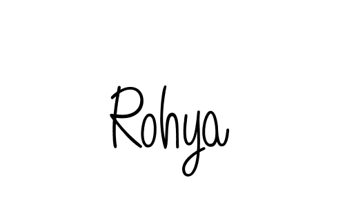 How to Draw Rohya signature style? Angelique-Rose-font-FFP is a latest design signature styles for name Rohya. Rohya signature style 5 images and pictures png