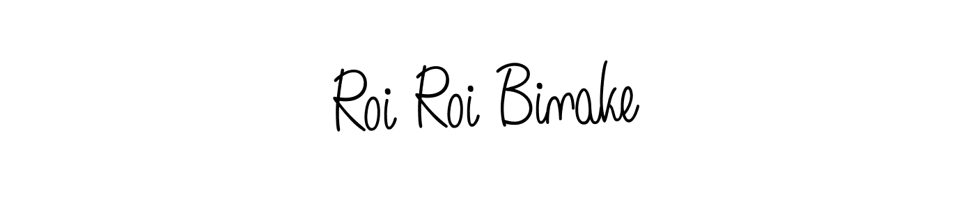 How to make Roi Roi Binake signature? Angelique-Rose-font-FFP is a professional autograph style. Create handwritten signature for Roi Roi Binake name. Roi Roi Binake signature style 5 images and pictures png