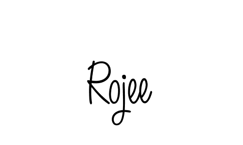 Also we have Rojee name is the best signature style. Create professional handwritten signature collection using Angelique-Rose-font-FFP autograph style. Rojee signature style 5 images and pictures png