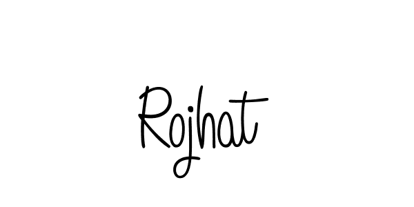 Design your own signature with our free online signature maker. With this signature software, you can create a handwritten (Angelique-Rose-font-FFP) signature for name Rojhat. Rojhat signature style 5 images and pictures png