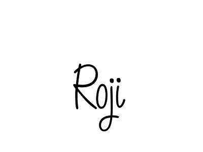 How to make Roji name signature. Use Angelique-Rose-font-FFP style for creating short signs online. This is the latest handwritten sign. Roji signature style 5 images and pictures png