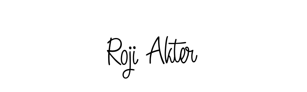 This is the best signature style for the Roji Akter name. Also you like these signature font (Angelique-Rose-font-FFP). Mix name signature. Roji Akter signature style 5 images and pictures png