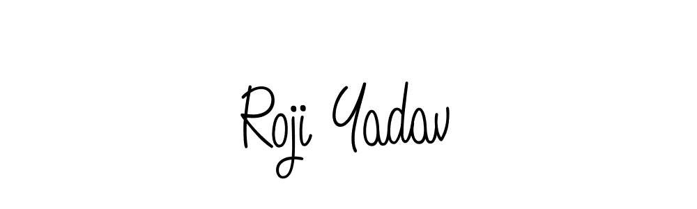 This is the best signature style for the Roji Yadav name. Also you like these signature font (Angelique-Rose-font-FFP). Mix name signature. Roji Yadav signature style 5 images and pictures png