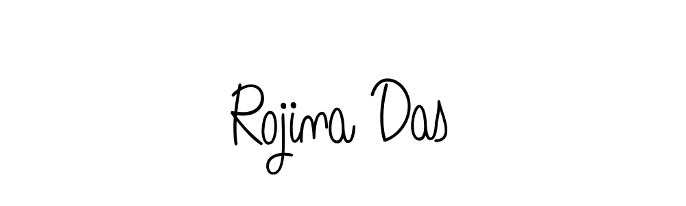 Make a beautiful signature design for name Rojina Das. With this signature (Angelique-Rose-font-FFP) style, you can create a handwritten signature for free. Rojina Das signature style 5 images and pictures png