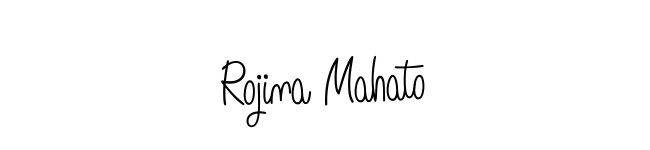 Make a short Rojina Mahato signature style. Manage your documents anywhere anytime using Angelique-Rose-font-FFP. Create and add eSignatures, submit forms, share and send files easily. Rojina Mahato signature style 5 images and pictures png