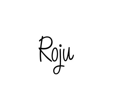 You should practise on your own different ways (Angelique-Rose-font-FFP) to write your name (Roju) in signature. don't let someone else do it for you. Roju signature style 5 images and pictures png