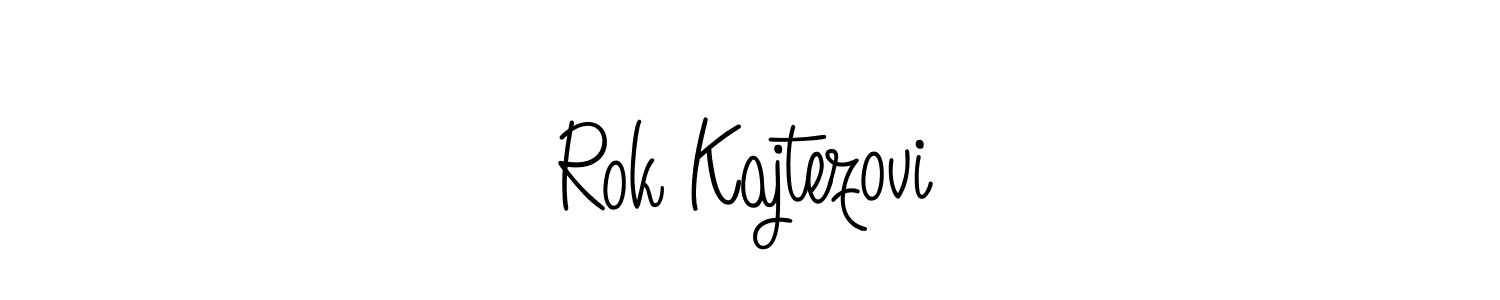 Angelique-Rose-font-FFP is a professional signature style that is perfect for those who want to add a touch of class to their signature. It is also a great choice for those who want to make their signature more unique. Get Rok Kajtezović name to fancy signature for free. Rok Kajtezović signature style 5 images and pictures png