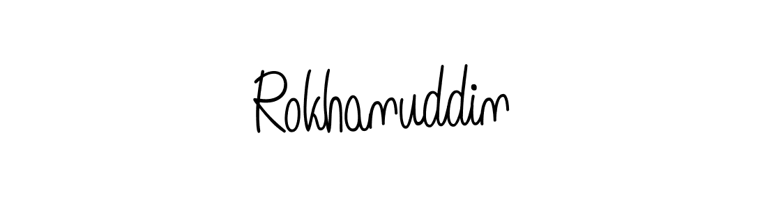 Once you've used our free online signature maker to create your best signature Angelique-Rose-font-FFP style, it's time to enjoy all of the benefits that Rokhanuddin name signing documents. Rokhanuddin signature style 5 images and pictures png