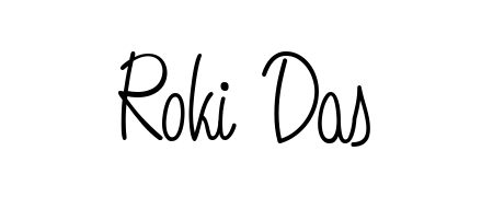 Discover how Roki Das looks in an executive cursive font (Angelique-Rose-font-FFP). Perfect for legal documents, invoices, and certificates. Roki Das signature style 5 images and pictures png