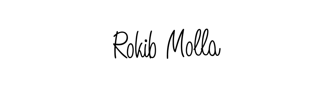 How to make Rokib Molla signature? Angelique-Rose-font-FFP is a professional autograph style. Create handwritten signature for Rokib Molla name. Rokib Molla signature style 5 images and pictures png