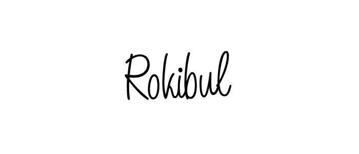 Best and Professional Signature Style for Rokibul. Angelique-Rose-font-FFP Best Signature Style Collection. Rokibul signature style 5 images and pictures png