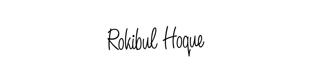 Also we have Rokibul Hoque name is the best signature style. Create professional handwritten signature collection using Angelique-Rose-font-FFP autograph style. Rokibul Hoque signature style 5 images and pictures png
