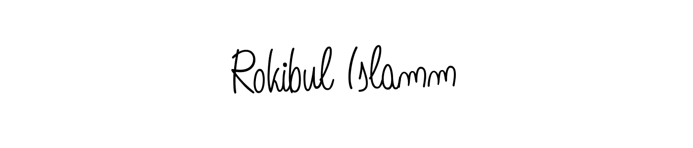 How to Draw Rokibul Islamm signature style? Angelique-Rose-font-FFP is a latest design signature styles for name Rokibul Islamm. Rokibul Islamm signature style 5 images and pictures png