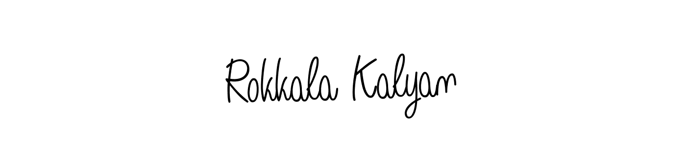 You can use this online signature creator to create a handwritten signature for the name Rokkala Kalyan. This is the best online autograph maker. Rokkala Kalyan signature style 5 images and pictures png