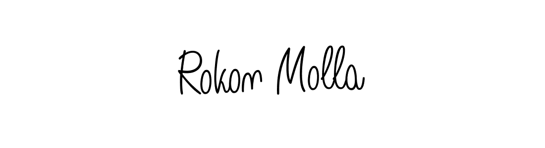 Similarly Angelique-Rose-font-FFP is the best handwritten signature design. Signature creator online .You can use it as an online autograph creator for name Rokon Molla. Rokon Molla signature style 5 images and pictures png