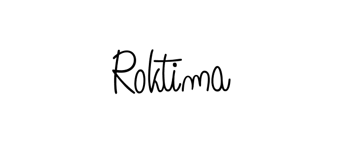 How to make Roktima signature? Angelique-Rose-font-FFP is a professional autograph style. Create handwritten signature for Roktima name. Roktima signature style 5 images and pictures png