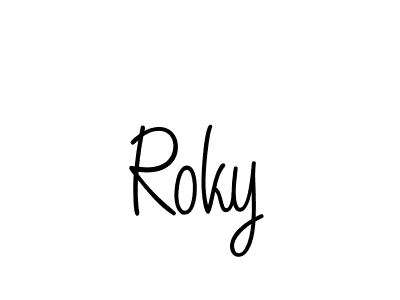 Best and Professional Signature Style for Roky. Angelique-Rose-font-FFP Best Signature Style Collection. Roky signature style 5 images and pictures png