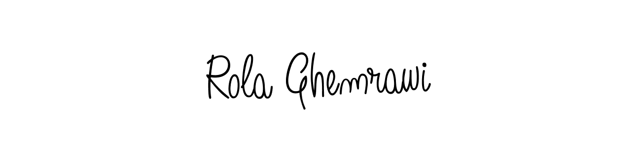 Also You can easily find your signature by using the search form. We will create Rola Ghemrawi name handwritten signature images for you free of cost using Angelique-Rose-font-FFP sign style. Rola Ghemrawi signature style 5 images and pictures png